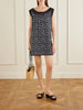 Danielle floral-print lace-trimmed cotton mini dress