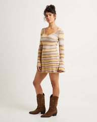Bambi Stripe Knit Mini Dress