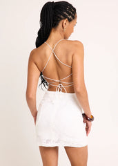 Vista Lace Knit Mini Dress