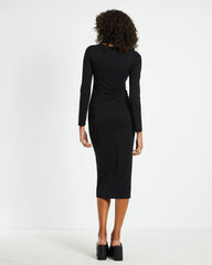Kaley Cut Out Midi Dress Black