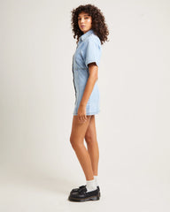 Rio Denim Mini Dress Blue Fade