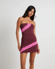 Margot Longline Knit Bandeau Mini Dress in Assorted