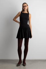 HIGH NECK MINI DRESS