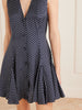 Aubrey polka-dot silk-blend twill mini dress