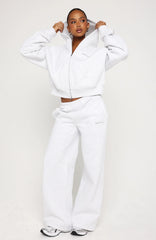 Test Drive Wide Leg Sweatpants Grey Marle