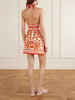 Printed cotton-poplin mini dress