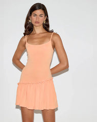 Suvi Cami Mini Dress in Coral