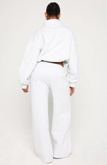 Test Drive Wide Leg Sweatpants Grey Marle