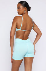 Spin Seamless Bike Shorts 4" Malibu Blue