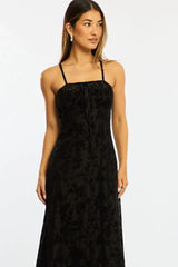 Black Midi Dress Strappy