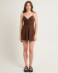Josie Tie Shoulder Mini Dress