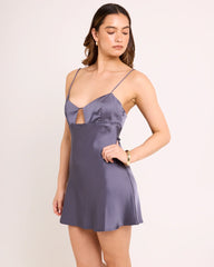 Nicole Silky Slip Mini Dress