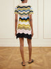 Scalloped crocheted cotton mini dress