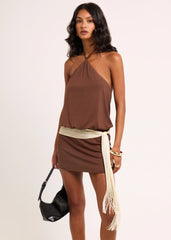 Keely Halter Mini Dress
