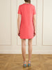 Crystal-embellished wool and silk-blend crepe mini dress