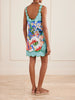 Garden Of Life floral-print linen mini dress