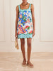 Garden Of Life floral-print linen mini dress