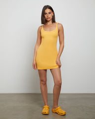 Easy A-Line Mini Dress in Orange