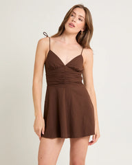 Josie Tie Shoulder Mini Dress