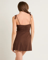 Josie Tie Shoulder Mini Dress