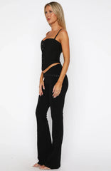 Never Leave Me Pants Black