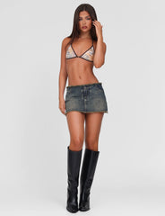 OPHELIE MINI SKORT - BLUE : DENIM BLUE