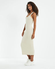 Racer Back Midi Dress Stone