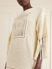 Indra fringed crocheted cotton mini dress